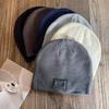 Solid Trendy Color High Top Wool Hat Letter Pattern Youth Streetwear Season Cold