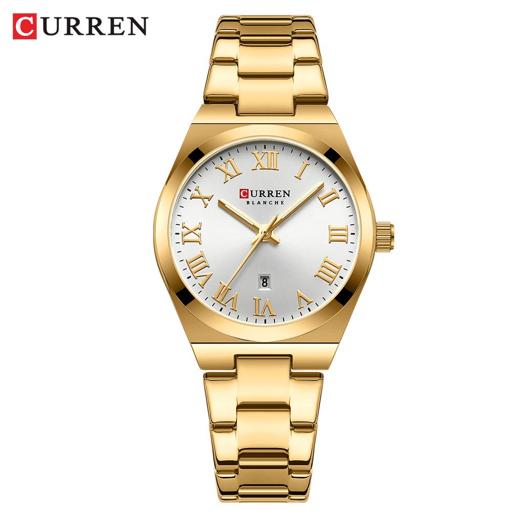 CURREN 9102 91089095 Women's Watch Waterproof Quartz Watch Leisure Simple Belt Wristwatch for Ladies Best Gift Girlfriend
