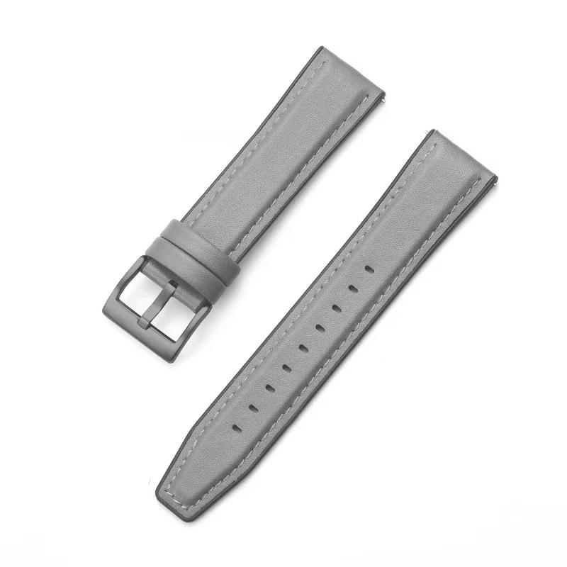 Cinturino in Pelle e Silicone da 22mm per Huawei Watch 5 GT6/5 Pro GT6/5/4/3 46mm Braccialetto Universale per Huawei GT6 Pro/GT 6 Cinturino per Orologio