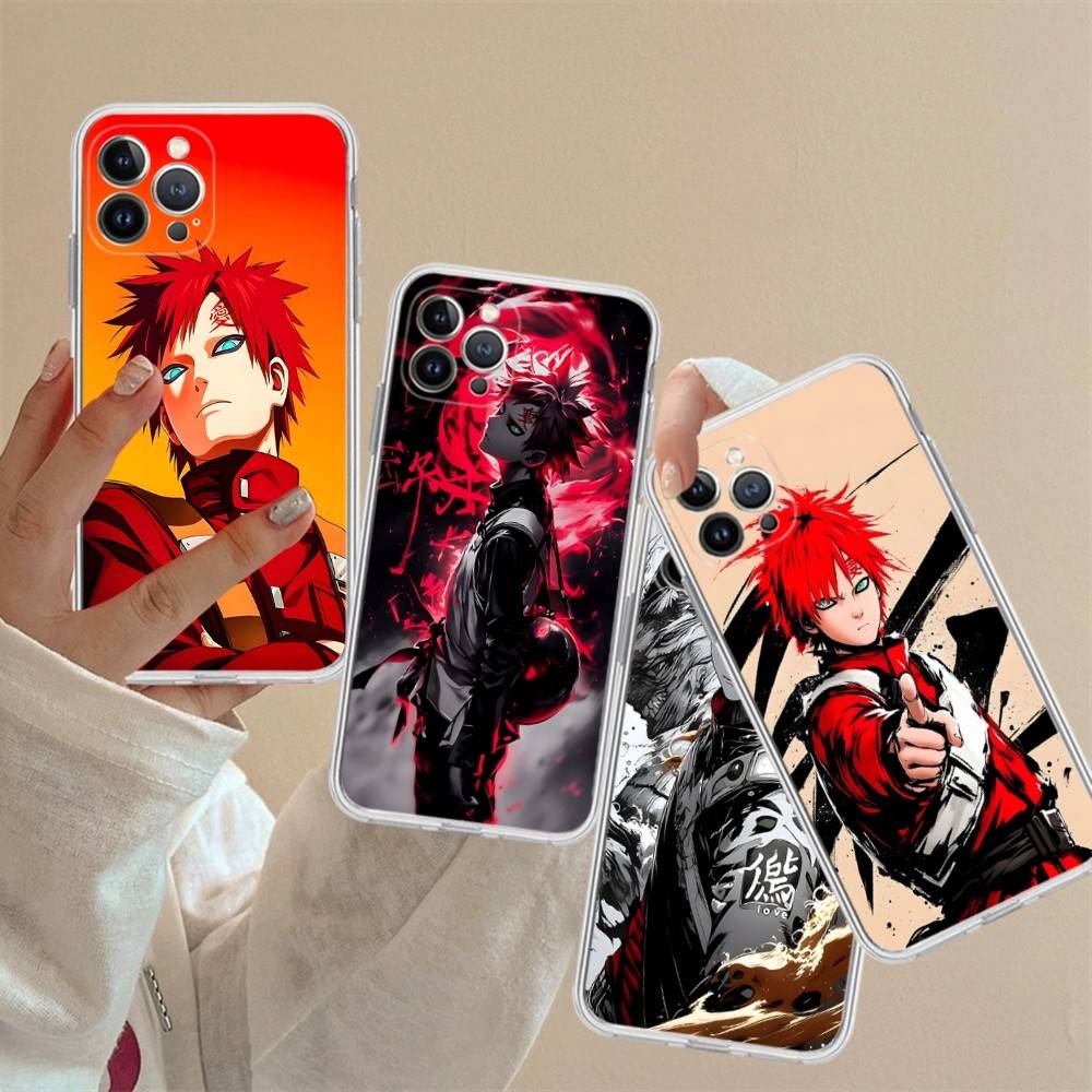 Anime Cartoon G-Gaara Phone Case For IPhone 17 16 15 Plus 14 13 Mini 12 11 Pro Max Soft Shell Cover