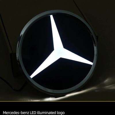 Car Front Grilled Star Emblem LED Illuminated Logo White  Light for Mercedes Benz C117 W204 W205 W213 W253 W166 W176 GLA GLAE