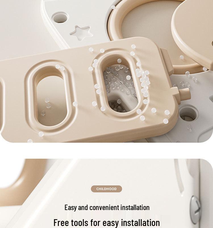 Indoor Children's Slide & Swing Multifunctional Playset for Home