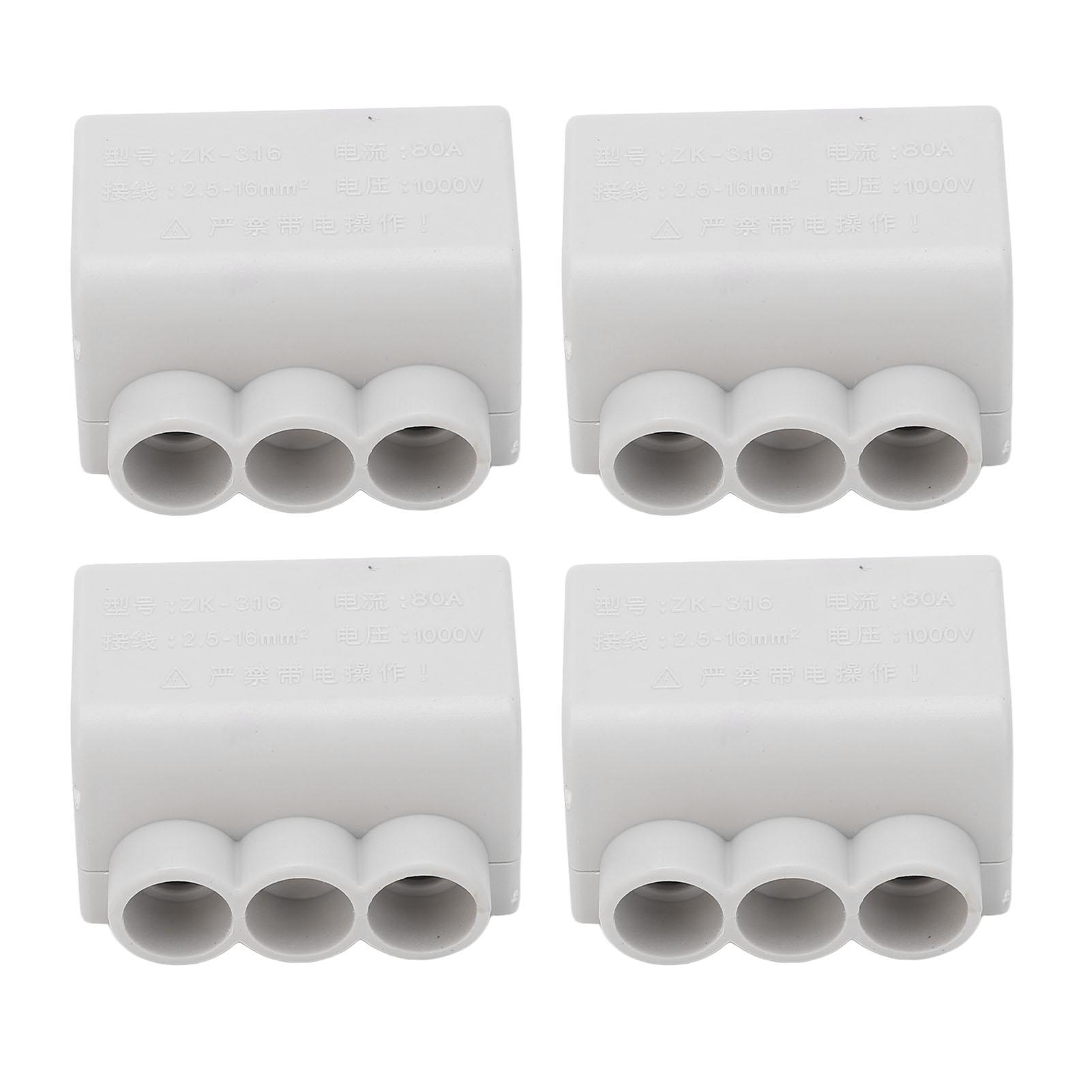 

4PCS Quick Wire Cable Connector Fast Heat Dissipation Strong Conductivity Insulated for Top Light