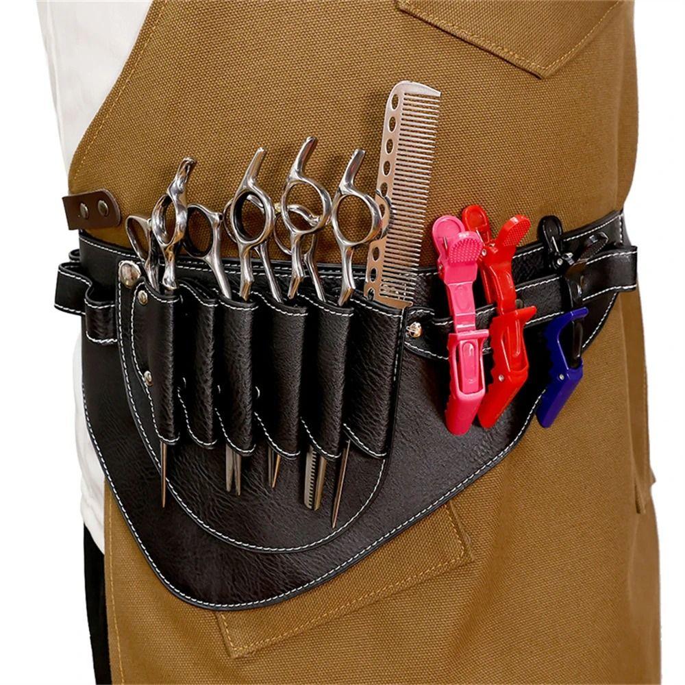 Shoulder Belt Hairdressing Tools Bag PU Leather Barber Tools Bag Hairdressing Bag  Haircut Supplies