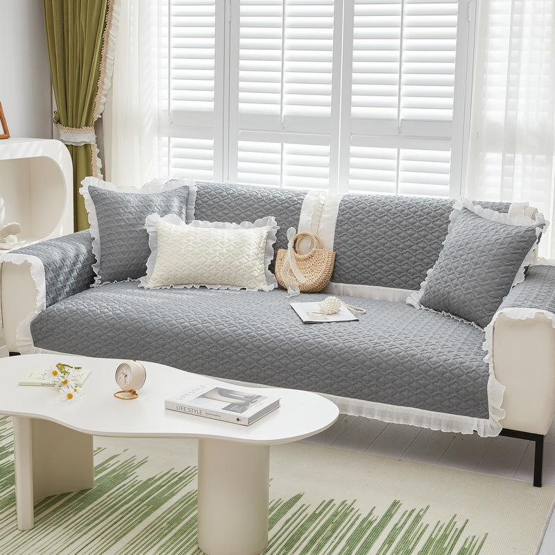 Husă de pernă proaspătă Pernă din pânză pentru frecat moale Pernă universală pentru canapea Four Seasons Pernă de canapea simplă de culoare solidă