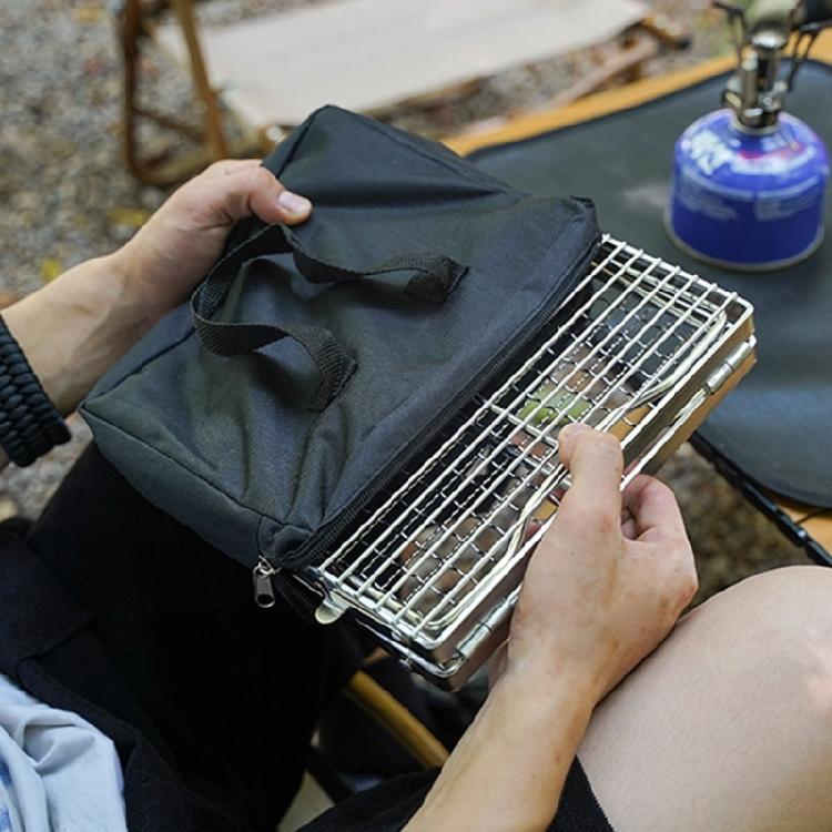 Foldable Camping Table Outdoor Folding Table Barbecue Table Stainless Steels Grilling Grate With Legs Camping Table