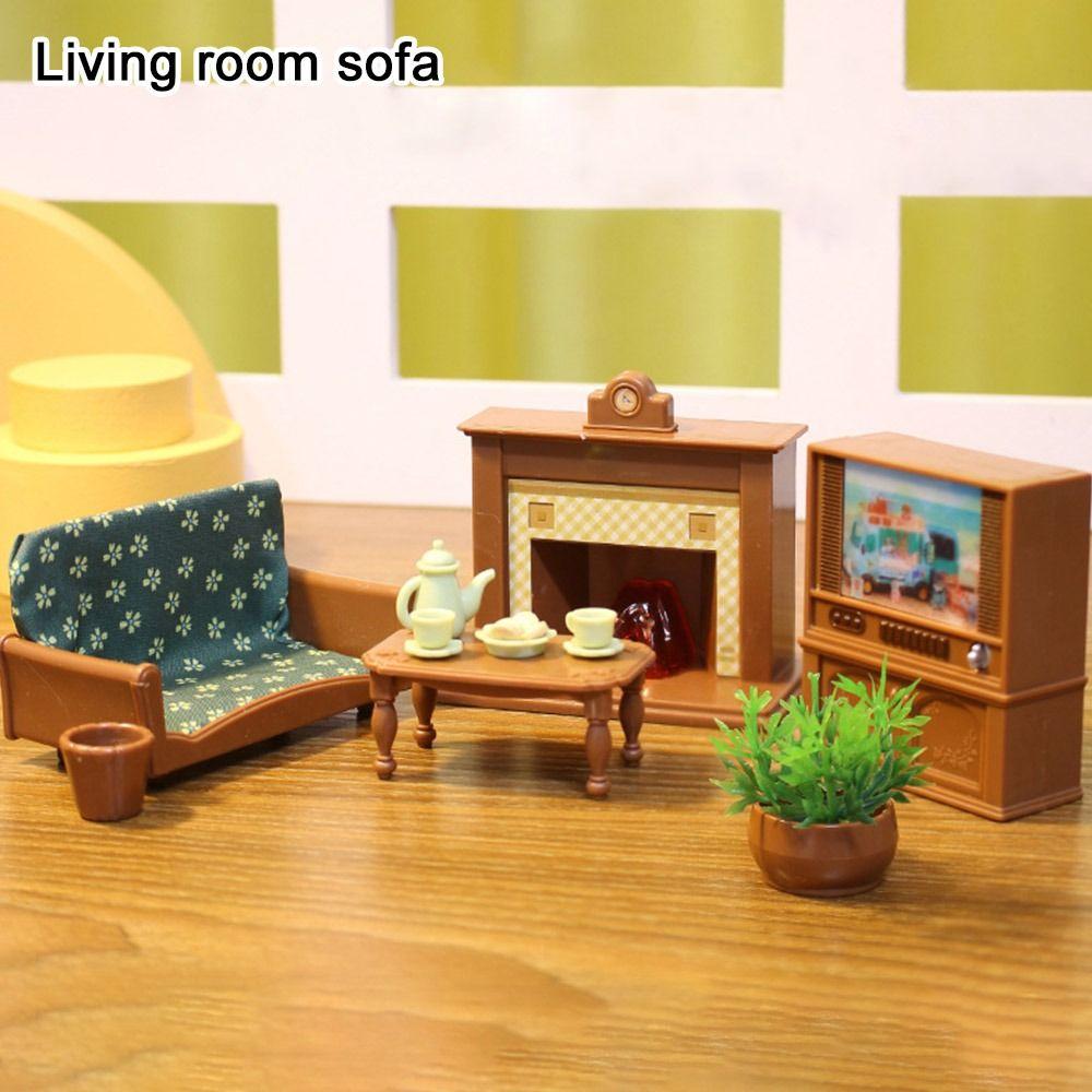 1/12 Wooden Decorative Plate Mini Chairs Model Toys New Doll House Decoration Dollhouse Decoration