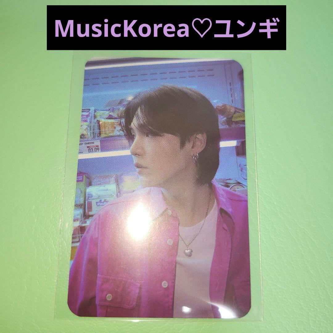 

[Б/У] BTS PTD Бонусная торговая карточка MusicKorea Шуга Юнги