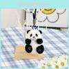 Delightful Cartoon Panda Plush Toy Keychain With Fluffy Skirt And Premium Materials