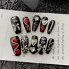 Gotycki Punkowy Styl Ręcznie Robione Noszone Naklejki do Paznokci