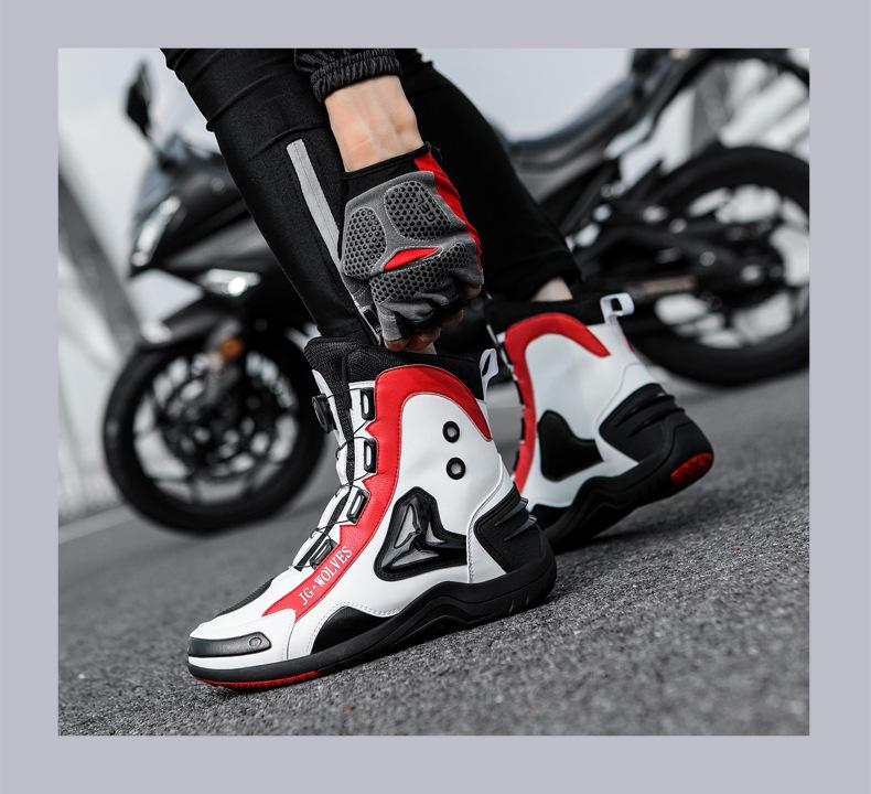 JG Wolves/Nine Wolves Motor- en Fietsschoenen: Unisex Off-Road Commuterlaarzen voor Alle Seizoenen Toeren
