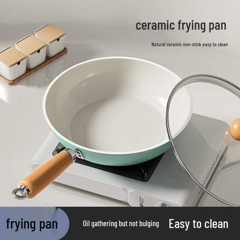 Wutuo Non-Stick Ceramic Frying Pan, Universal Stove Compatible