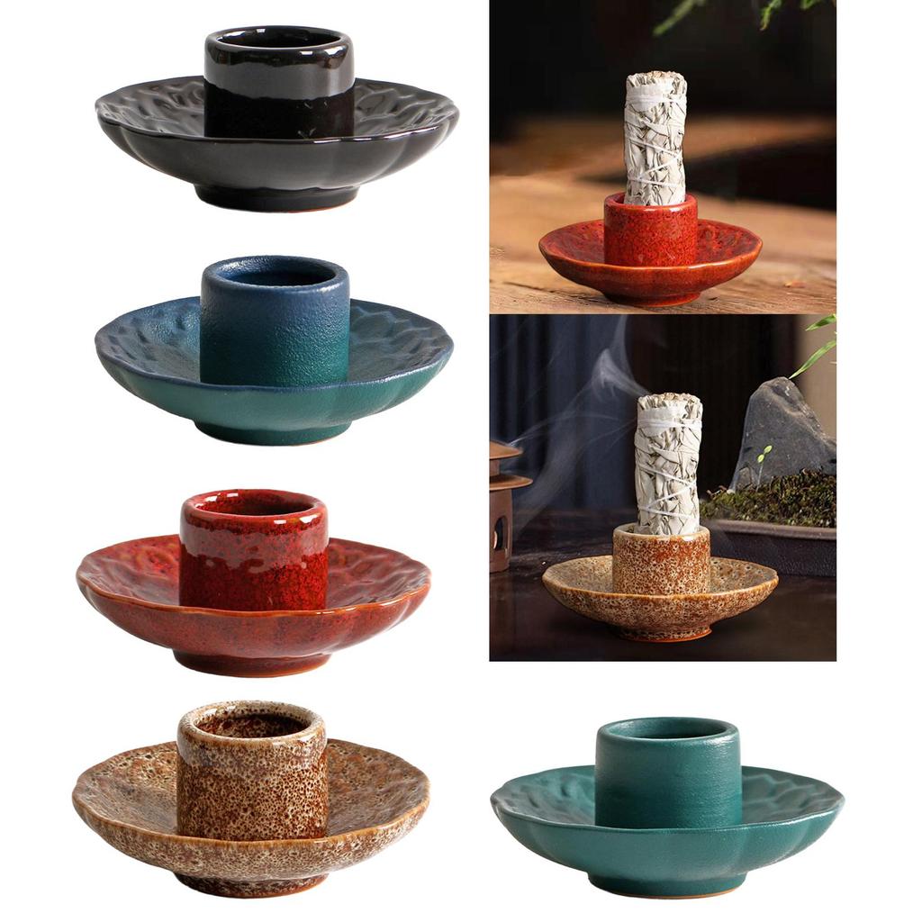Sage Holder Sage Bundle Burner Incense Holder Palo Santo Holder for Living Room Office Dining Room Desk Housewarming Gift