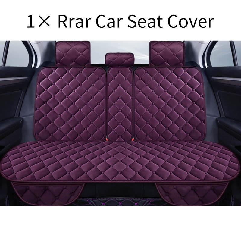 Warm Plush Car Seat Cover Winter Faux Fur Auto Front Back Rear With Backrest Seat Cushion Protector Pad Interior