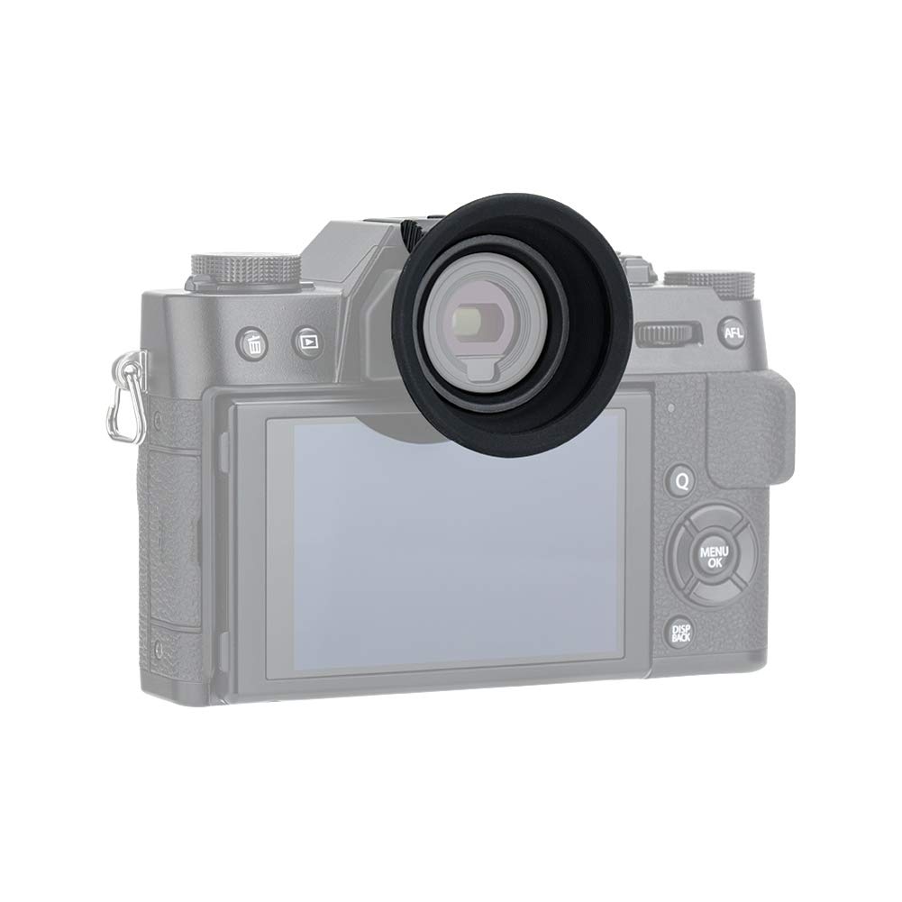 Kiwifotos Large Soft Silicone Camera Eyecup Eyepiece for Fuji Hotshot Eyecup Suitable for Glasses Compatible with Fujifilm KE-XT20 X-T30, X-T20,