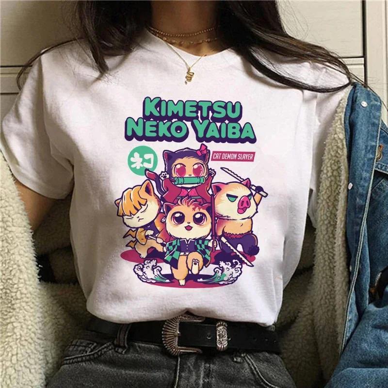 Demon Slayer Fashion Cotton T-shirt Unisex Kimetsu No Yaiba Nezuko T-shirt Unisex Tanjirou T-shirt  Anime Unisexga Trendy T-shirt