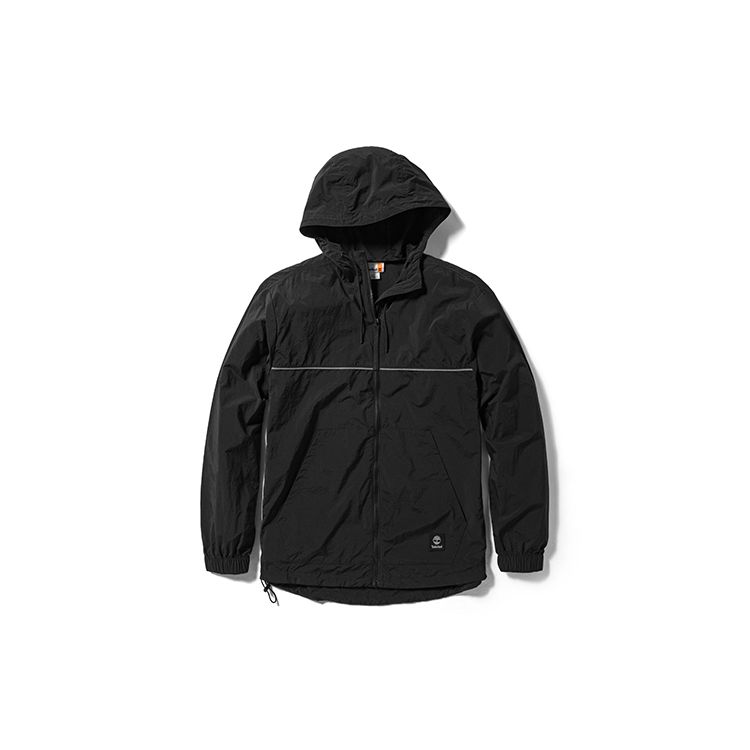 Timberland Unisex Lightweight Hooded Outdoor Jacket Black A41B5-001 M