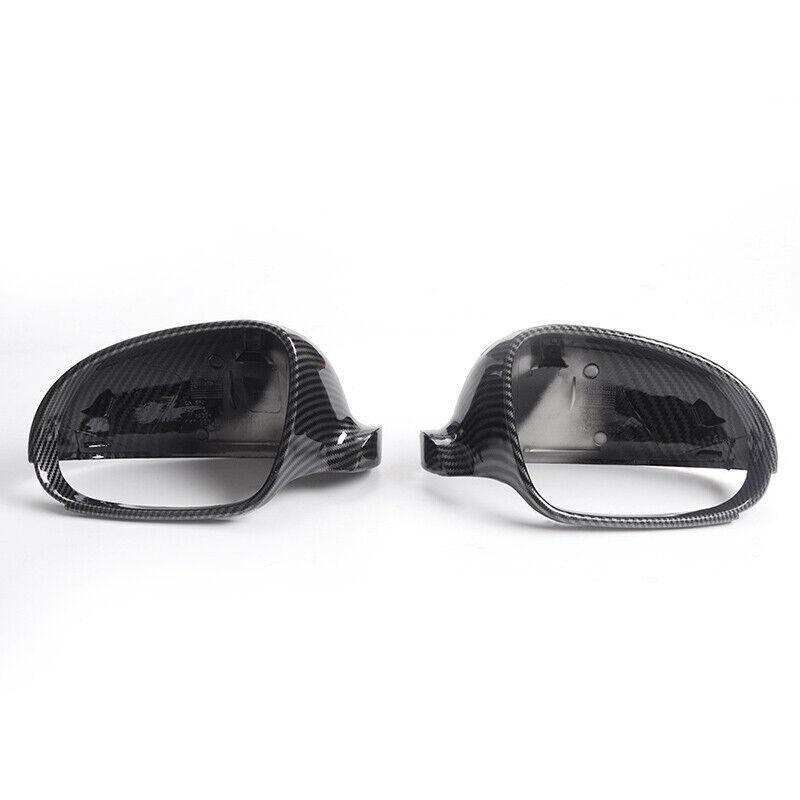 For Volkswagen VW Golf 5 MK5 GTI Jetta 5 Passat B6 B5.5 Car Rearview Side Mirror Cover Wing Cap Exterior Door Case Trim Carbon