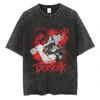 2024 Neuer Stil To Do Altes Dunkles Anime Bedrucktes Street Hochwertiges Retro 's T-Shirt Street Rundhals Kurzarm T-Shirt