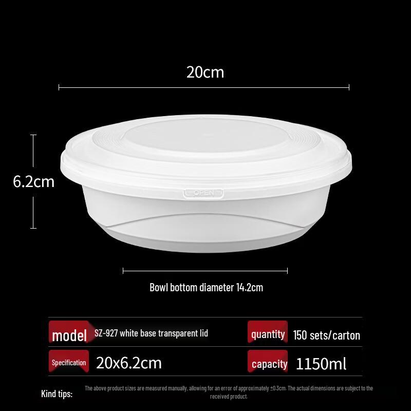 Miaojiayi 1150ml Disposable Locking Meal Box