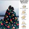 1pc Floral Pattern Lightweight Flannel Blanket, Comfortable and Warm Blanket, for Office and Camping Sofa Bed, Livingroom141