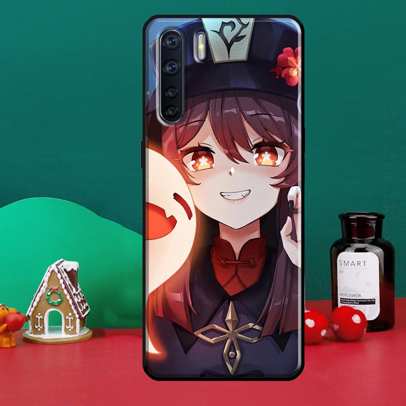 Genshin Impact Hu Tao Geist Fall für OPPO A74 A54 A94 A31 A53 A5 A9 2020 A52 A72 A1K A83 a91 A93 A3S A5S A15 Abdeckung