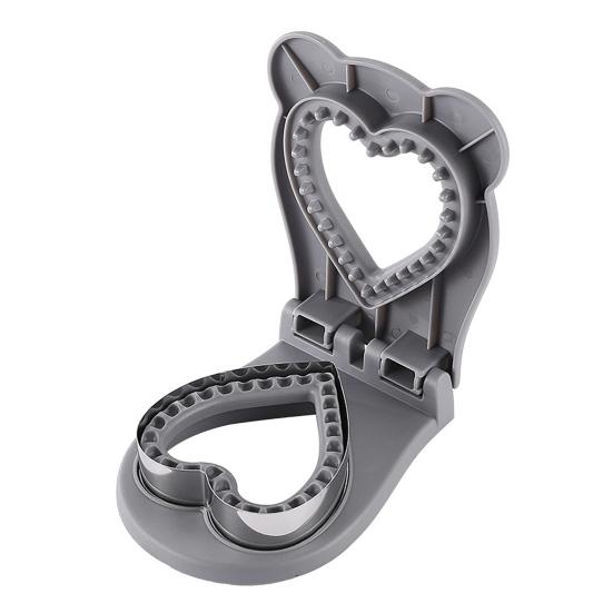Forma na krájení chleba pečetidlo Love Heart Shape Potravinářská nerezová ocel Kapesní lis na toasty pro vlastní potřebu Nástroj na krájení Kuchyňské pomůcky