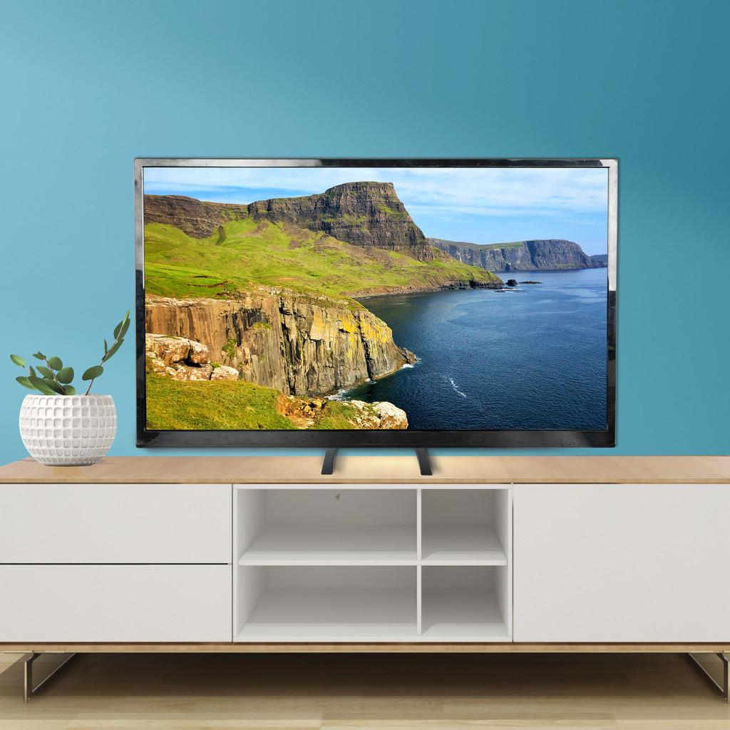 50KG Universal TV Stand Max Load Legs Table Top TV Stand Pedestal Riser TV Feet for 32" - 75" Flat Curve Screen