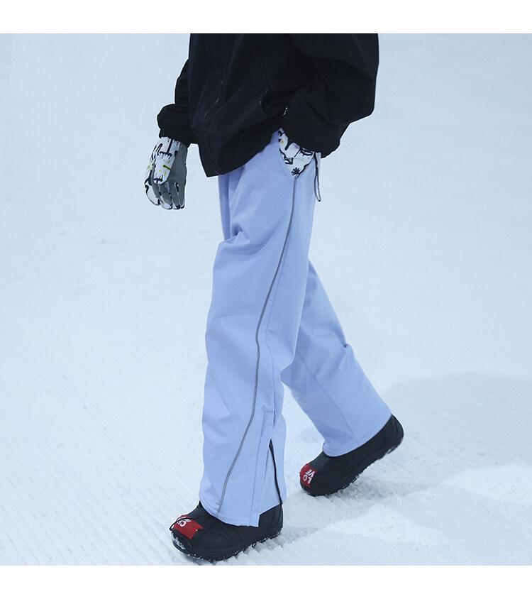 Mit Fleece gefütterte Skihose für Damen & Herren: Winddichte, Wasserdichte, Schneesichere Winter-Shell