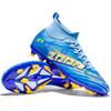 New High-top Football Shoes Men's Fly-woven Breathable Socks Professional Training Sneakers Long Nails Broken Nails Football Shoes Spot