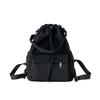 Daily versatile student schoolbag new niche design drawstring bundle shoulder bag simple commuter backpack women