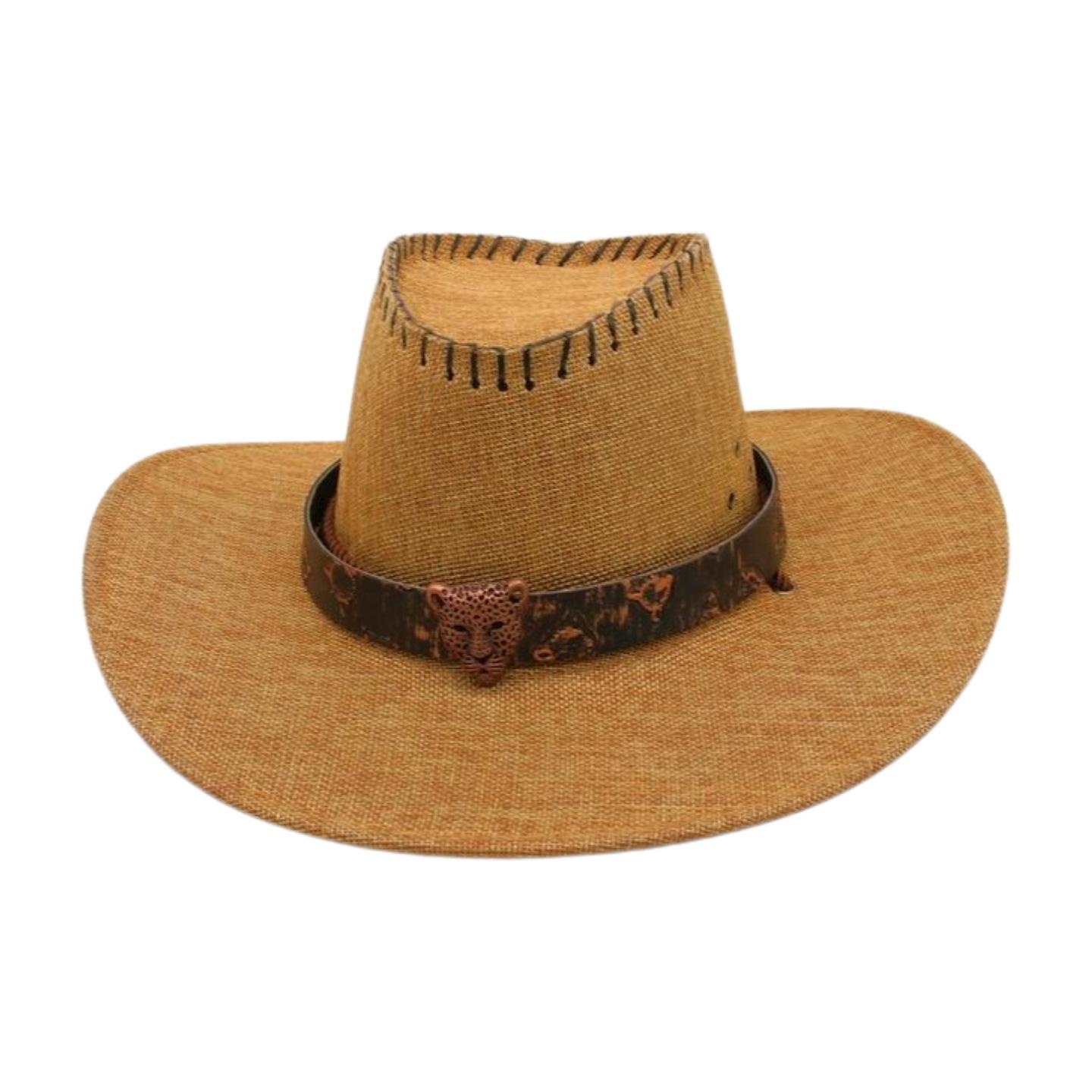 

New Niche High-End Bowler Hat European, American And British Style Long-Brimmed Cowboy Hat Fashionable French Felt Hat one size [xin niu]