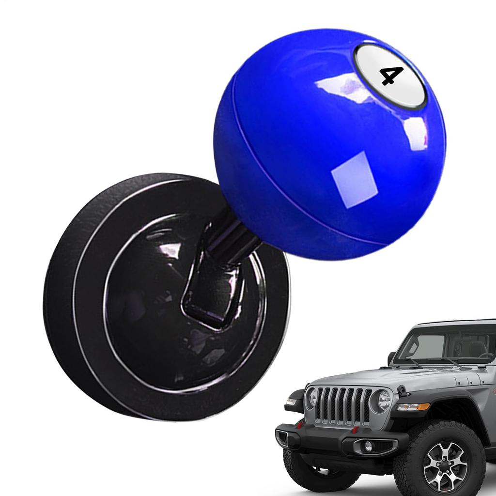 Car Button Start Lever, Car Ignition Button Cover Decoration - Billiard Ball Rocker Modeling