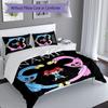 3pcs Custom Name Poppy Playtime Bedding Set,Includes 1 Duvet Cover and 2 Pillowcases,All-season Bedroom Decor