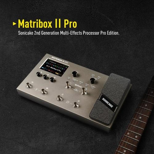 SONICAKE Matribox II Pro Multi-Effects Pedal with Expression, Over 240 Built-in Effects, Amp Modeling, IR Cabinet Simulation, FX Loops, MIDI Stereo OT
