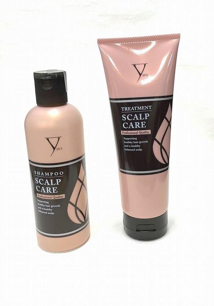Phiten YUKO Shampoo Scalp Care 300ml & YUKO Treatment Scalp Care 240g Set