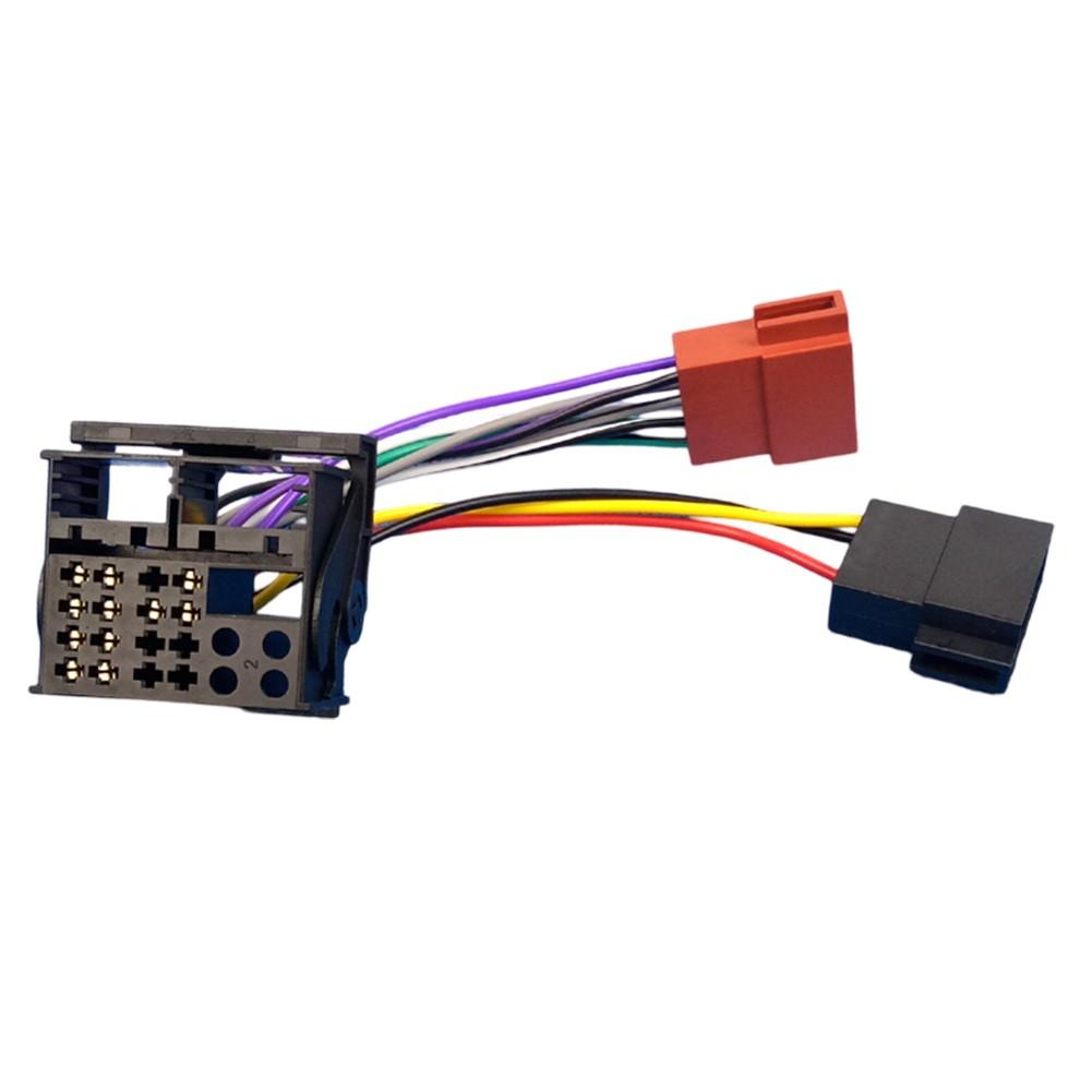 Car Radio For ISO Connector Adapter Cable for Various RCD Models Compatibility