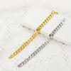 Personalized Hip Hop Fashion Titanium Steel Women's Bracelet Wristband Cuban Chain Accessories