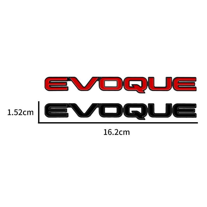 1pc 3D Chrome Metal EVOQUE Letter Logo Car Rear Tail Trunk Decals Emblem Badge Sticker Car Styling Auto Accessories