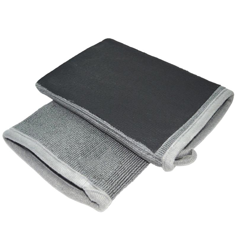 

Перчатка из высококачественной глины для мытья автомобиля Перчатки из глины с одной стороны Глиняный брусок с одной стороны Инструмент для детализации автомобиля из микрофибры перед полировкой серый