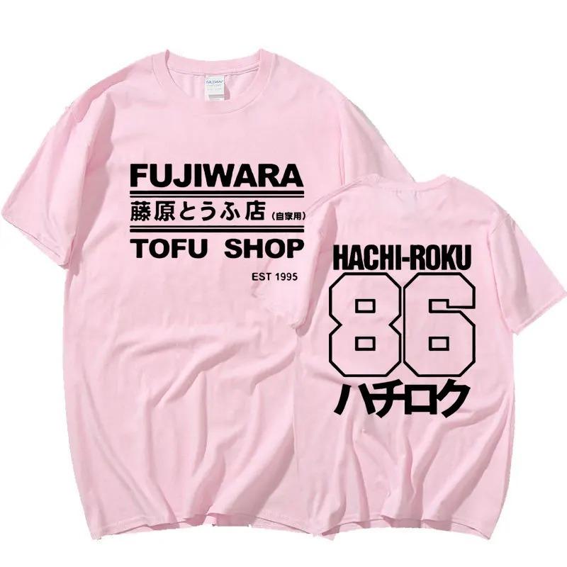 Initial D Manga Hachiroku Shift Drift Men T-shirt Takumi Fujiwara Tofu Shop Delivery AE86 Mens Clothing Brand Men Tee Shirt Tops