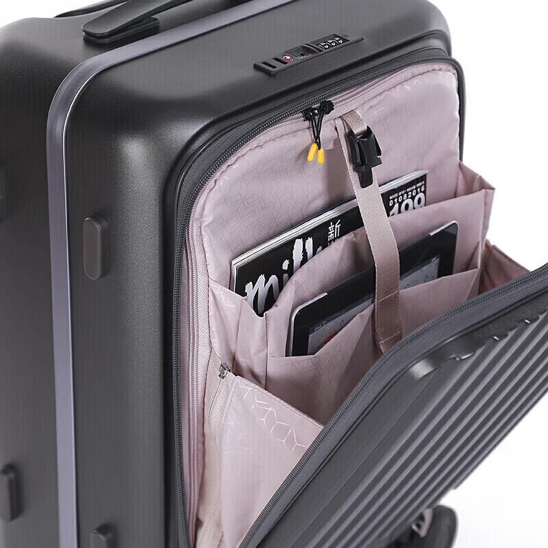 Crown C-F5278H Front-Opening Zippered Aluminum Frame Luggage