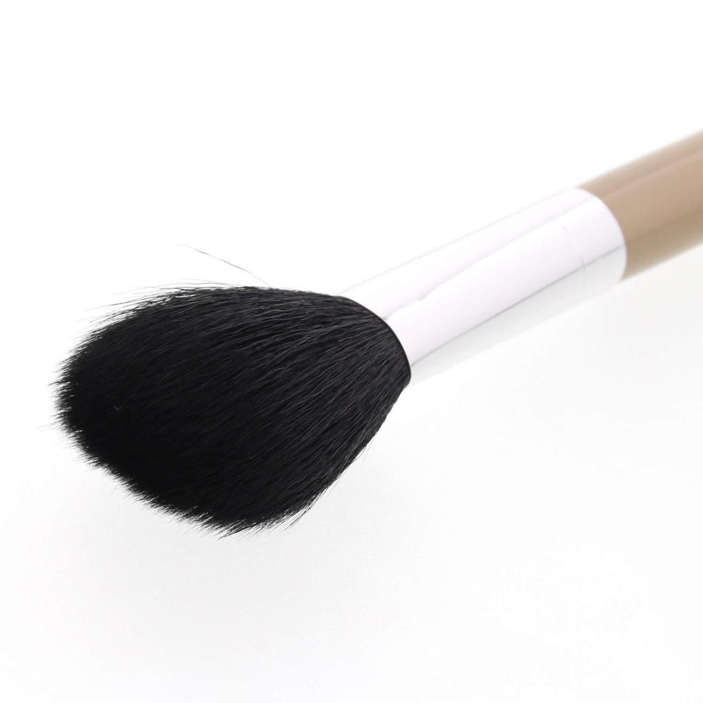 Shishida Seishindo Powder The Natural Made in Makeup x x 1 Brush Brush, Natural, 100% Hair, Japan, Gold, YM-900, Brush, 1.6 12.8cm (Bristle Length