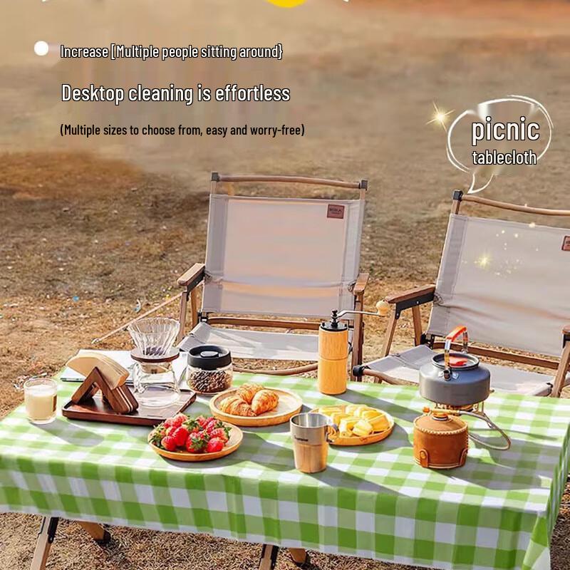 Miao Jiayi Disposable Orange Plaid Tablecloth