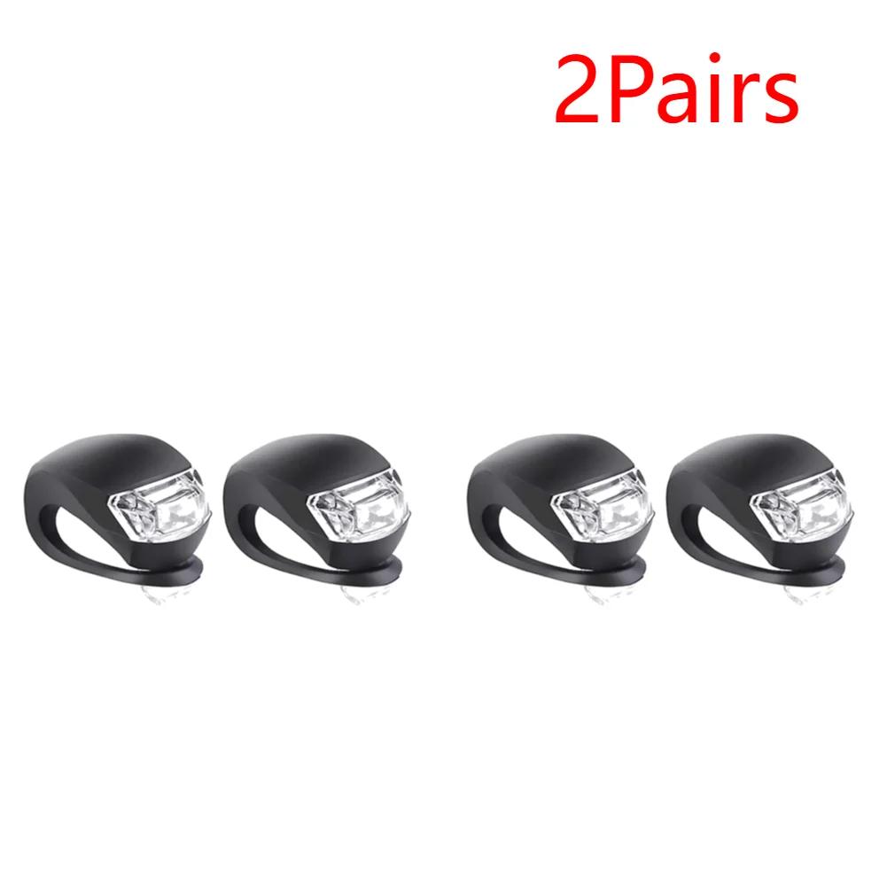 1-5 Paar LED Silikon Fahrrad Front Rücklicht Set 3 Modi Wasserdicht MTB Berg Rennrad Radfahren Scheinwerfer Rücklicht Warnleuchte