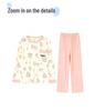 2025 Women's Cotton Pajamas Set - Autumn/Winter Long Sleeve Korean Style Loose Pullover for Indoor/Outdoor Wear