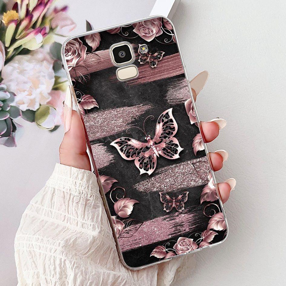 For Samsung Galaxy J6 2018 J600 SM-J600F Case Luxury Marble Dragon Soft Clear Silicone Phone Cover For Samsung J6 Plus J610 Capa
