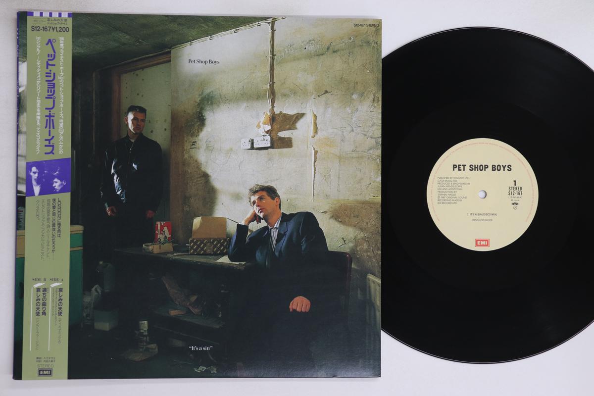 

12inch Record PET SHOP BOYS - It s A Sin S12167 EMI 1987 Japan Obi Rock Used