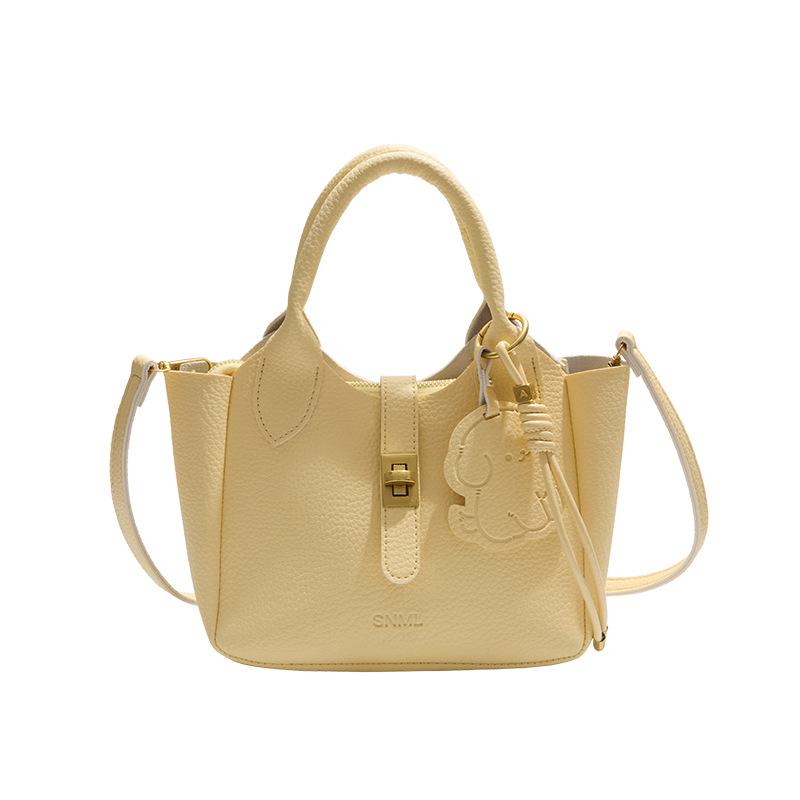 Premium handbag women's 2025 summer new fashion versatile shoulder messenger bag bucket bag