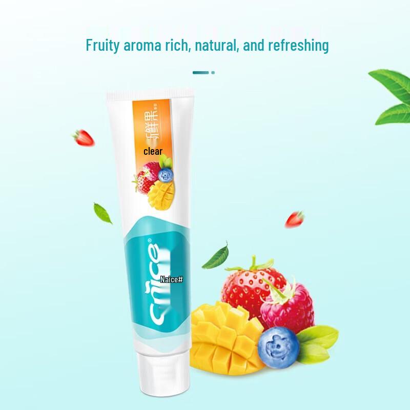 

NICE Fresh Fruit Flavor Toothpaste, 120g (48-Pack)